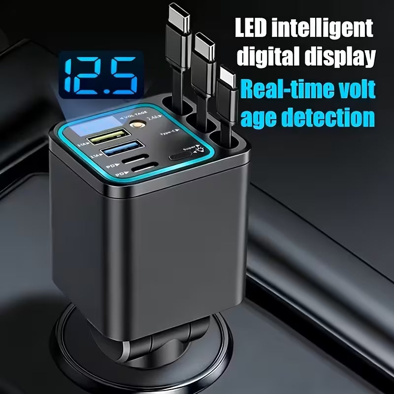 7-in-1 Retractable Car Charger