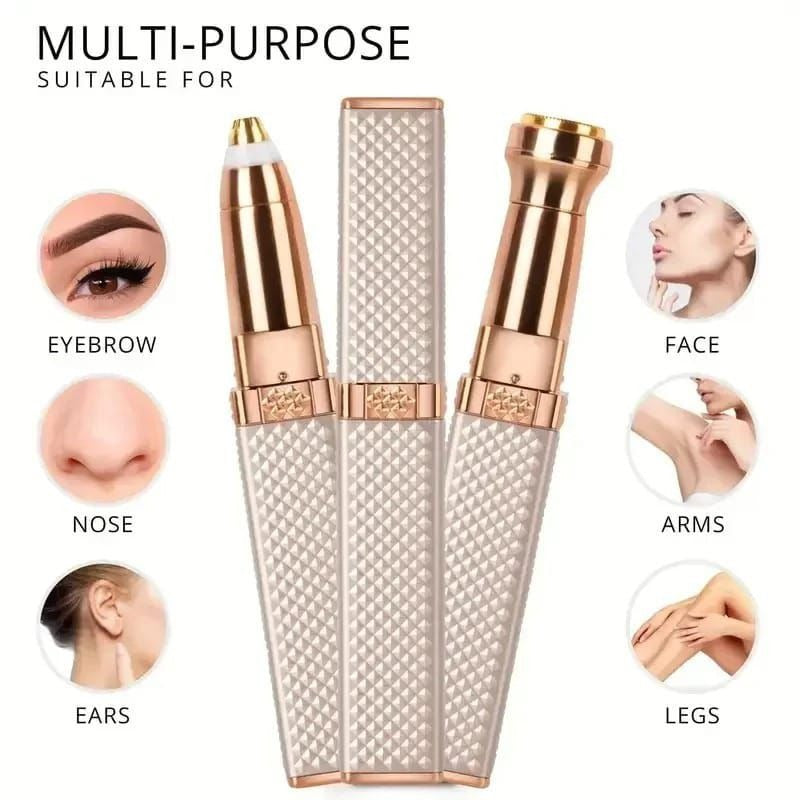 2-in-1 Facial & Eyebrow Hair Remover for Women | Flawless Precision Trimmer