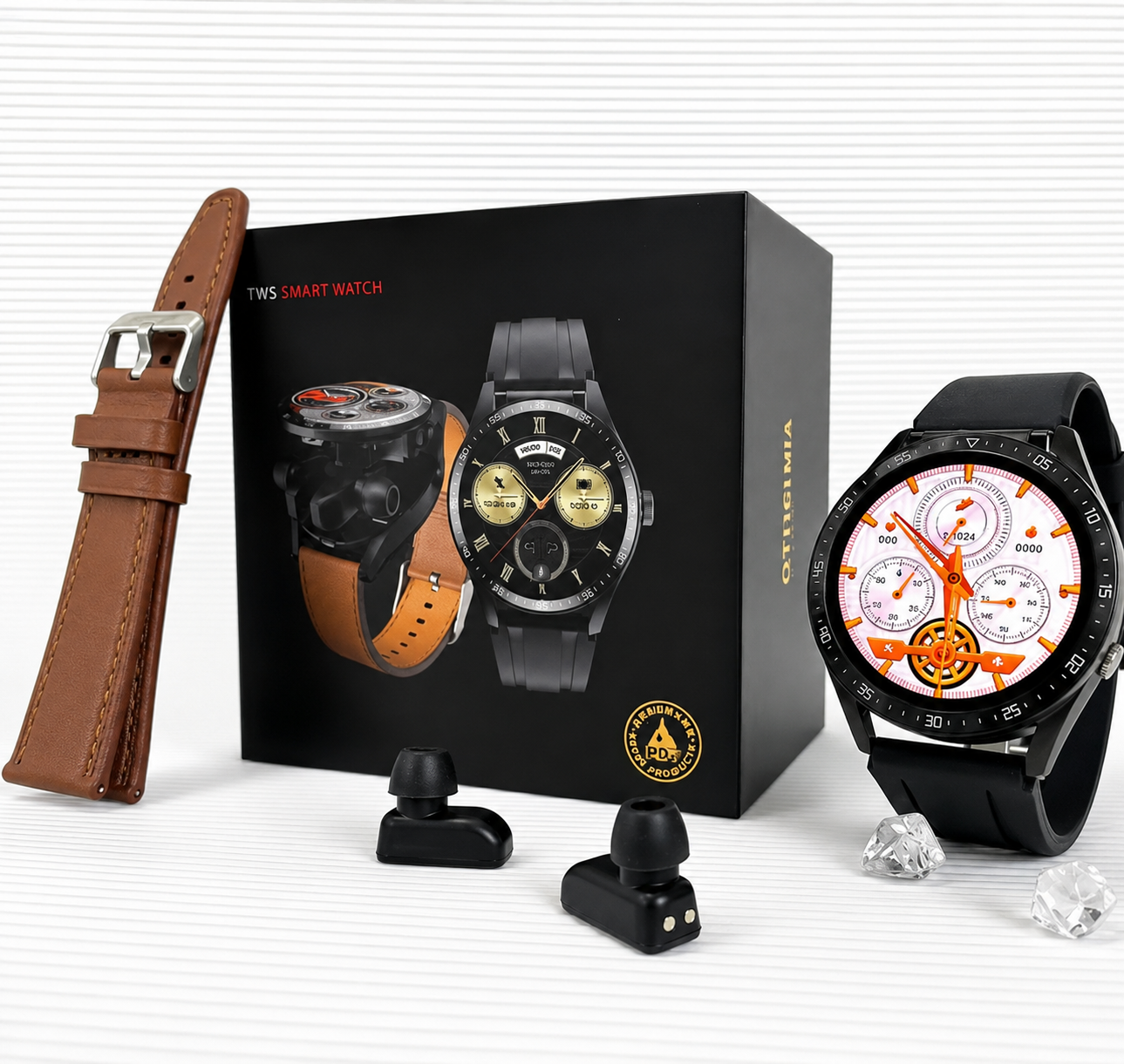 GTS 5 Smart Watch and Earbuds